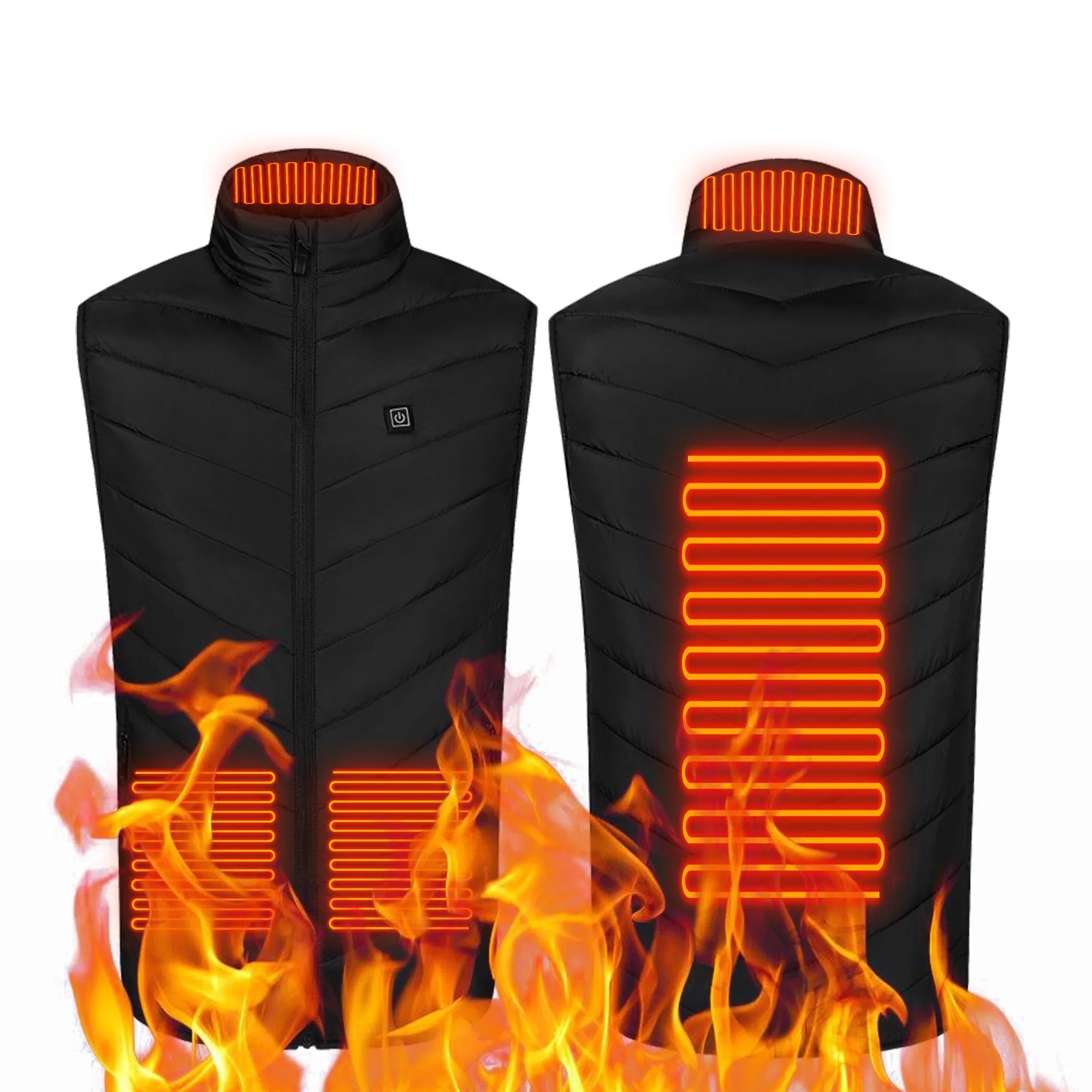Heated Vest Jacket for Men and Women - Thermal Winter Outdoor Warmer