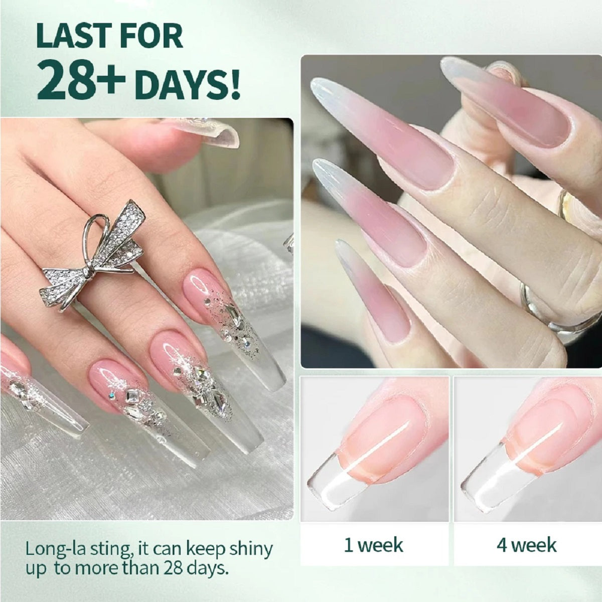 All in One Poly Nail Extension Gel Summer Nails Kit