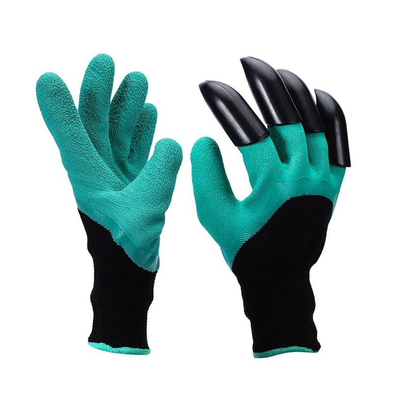 Breathable & Waterproof Garden Gloves with Claws for Planting