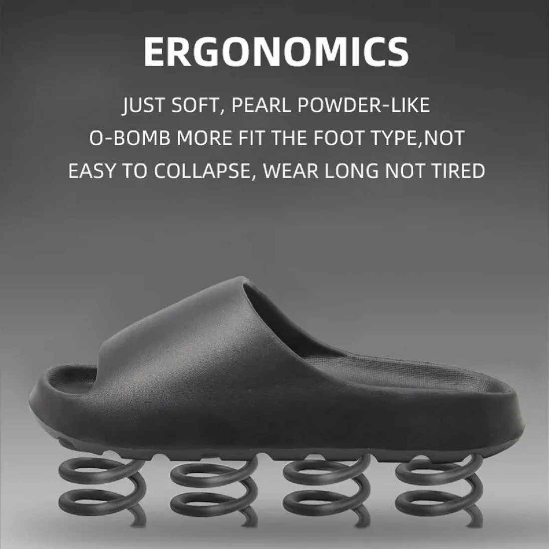Platform Slides Slippers Non-Slip Soft Lightweight Shower Shoes