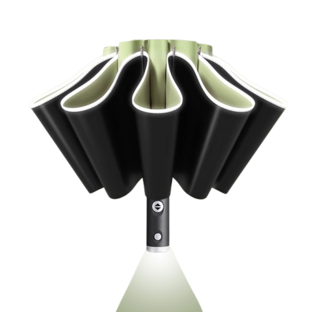 Automatic UV Umbrella with LED Flashlight Reflective
