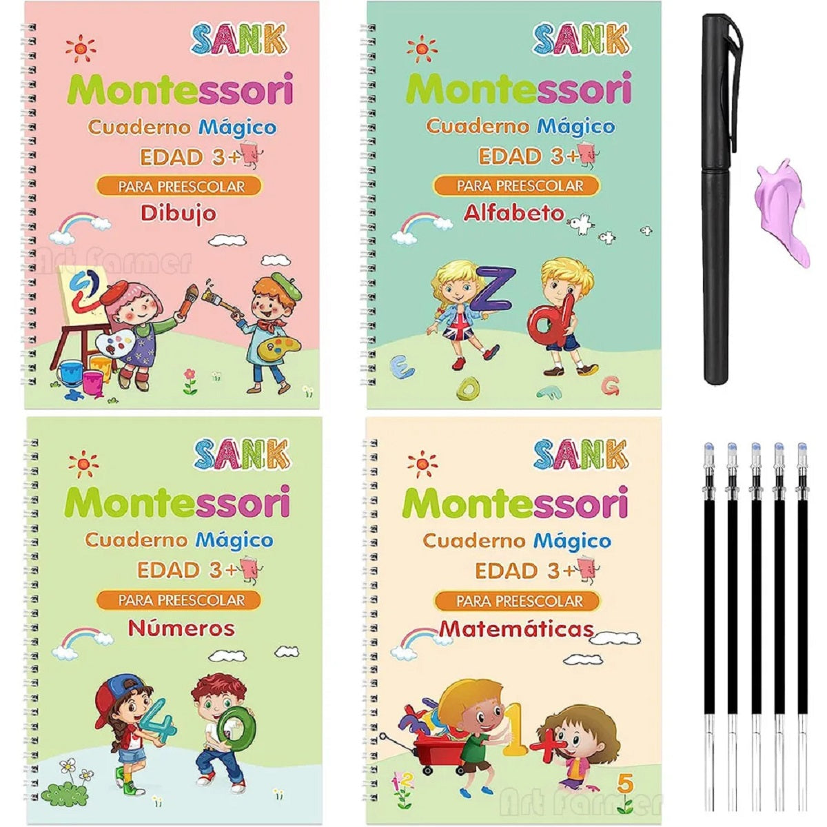 4 Magic Reusable Writing Practice Book