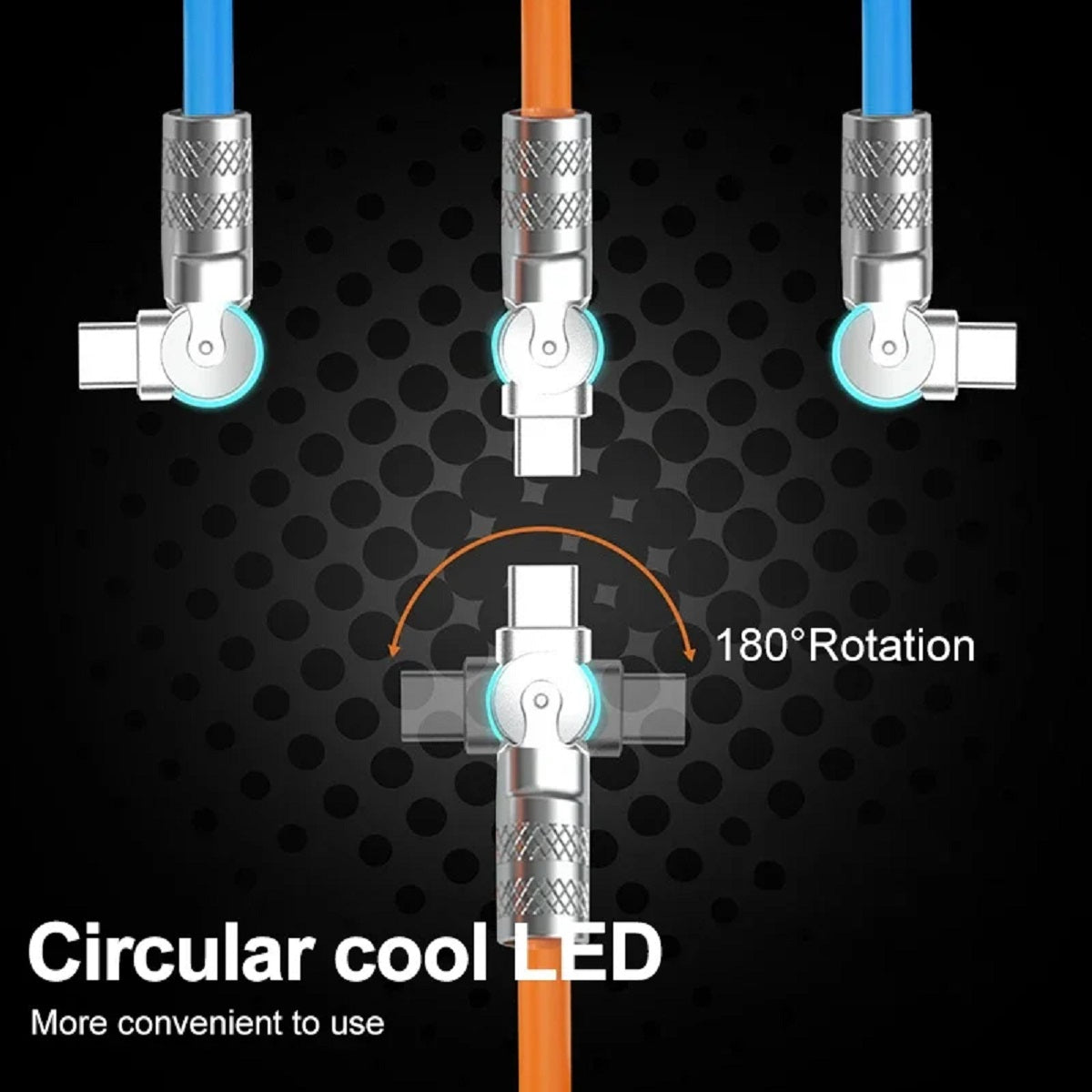 Rotatable Fast Charging Cable USB Type-c