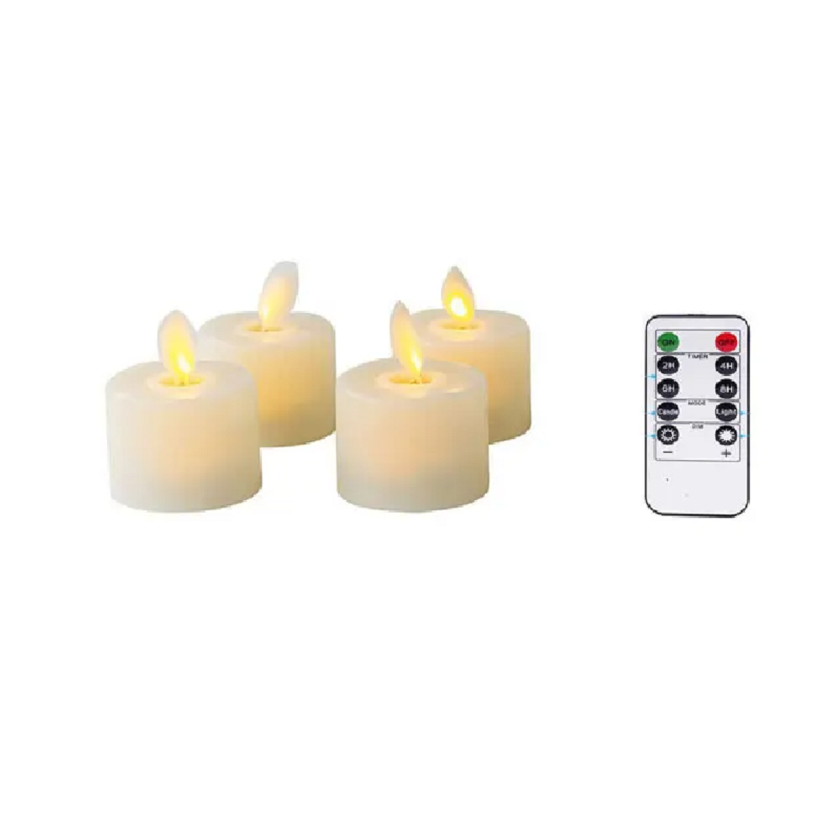 Flameless Moving Wick Candles with Remote Control