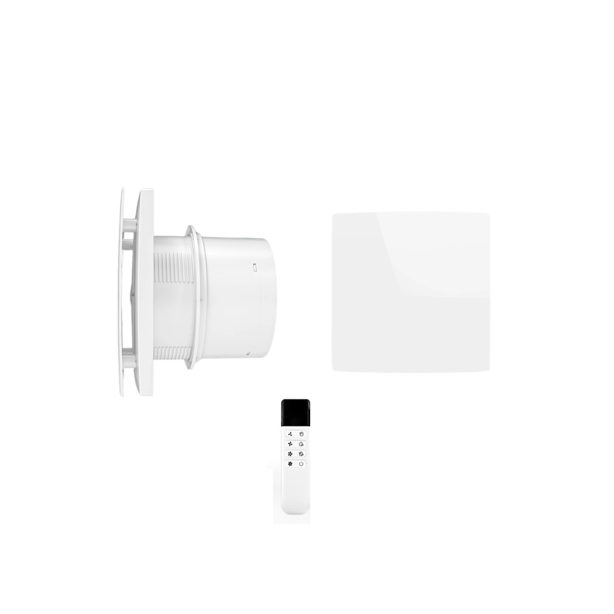 Reversible Exhaust Fan - Wall-Mount Ventilation with Remote