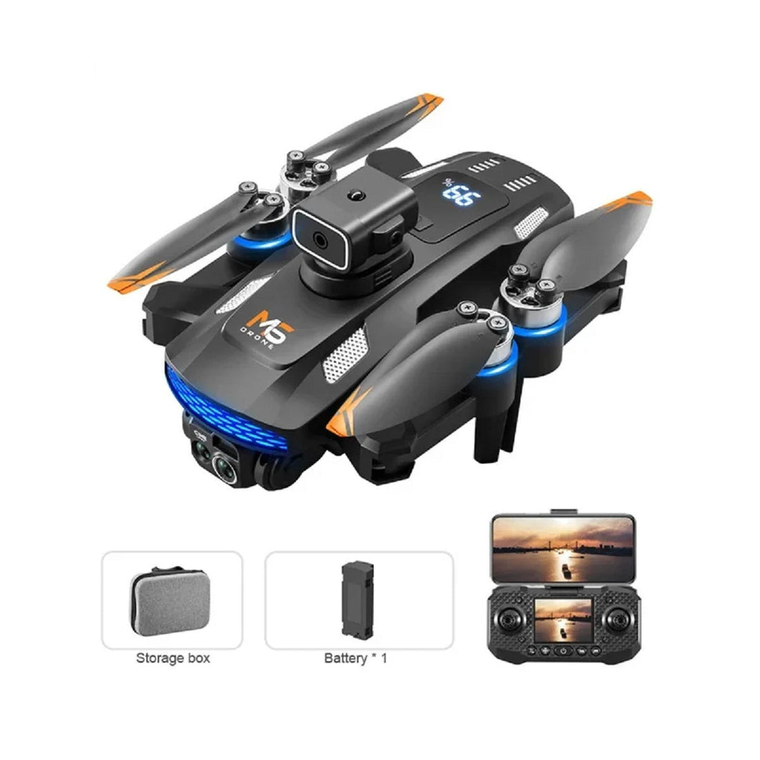 Professional 8K Drone - 5G WiFi FPV Quadcopter with Screen Remote and Obstacle Avoidance