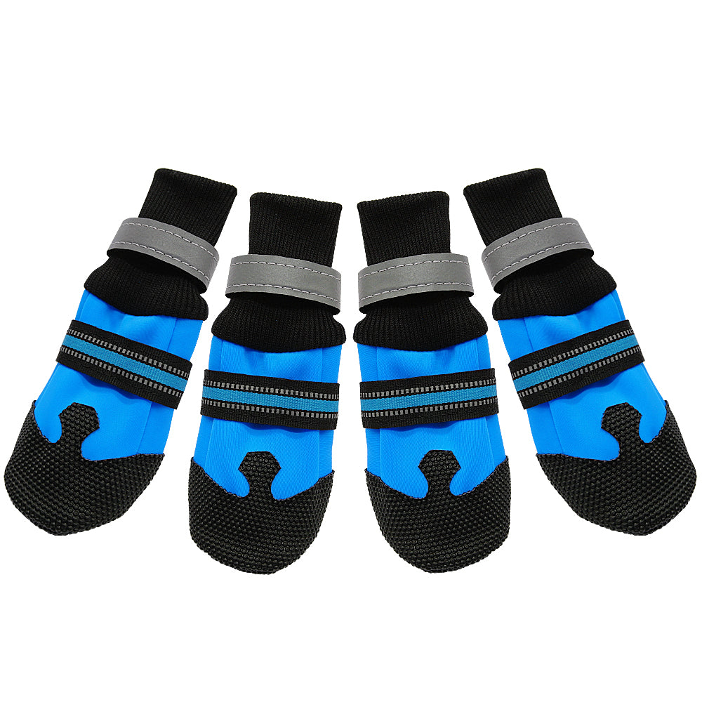 4 Pcs Waterproof Winter Pet Dog Shoes Anti-Slip Snow Boots