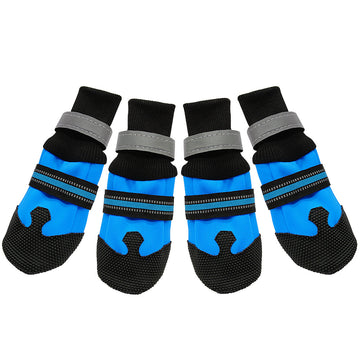 4 Pcs Waterproof Winter Pet Dog Shoes Anti-Slip Snow Boots