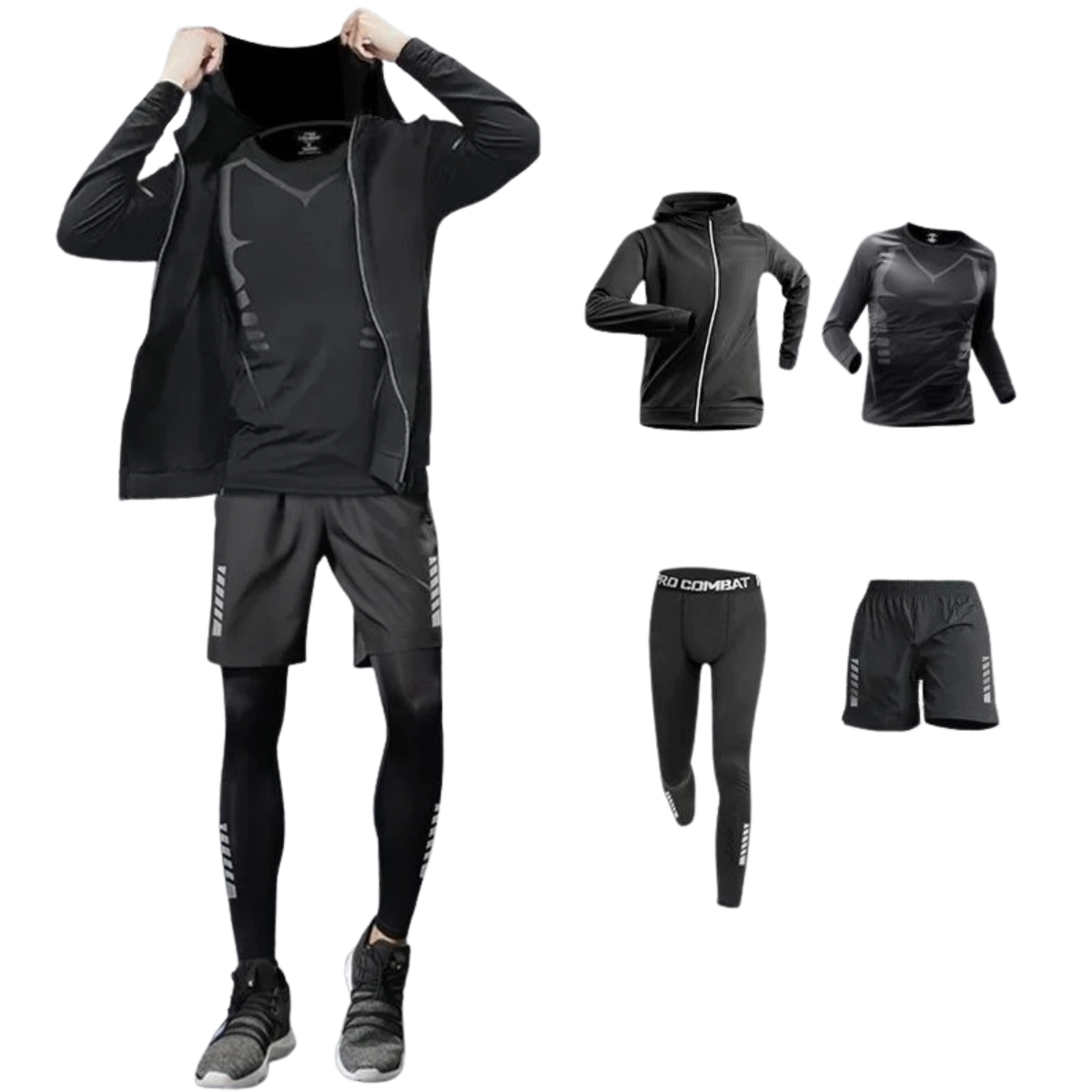 Men's Running Suit - Quick-Dry Fitness Training Clothes