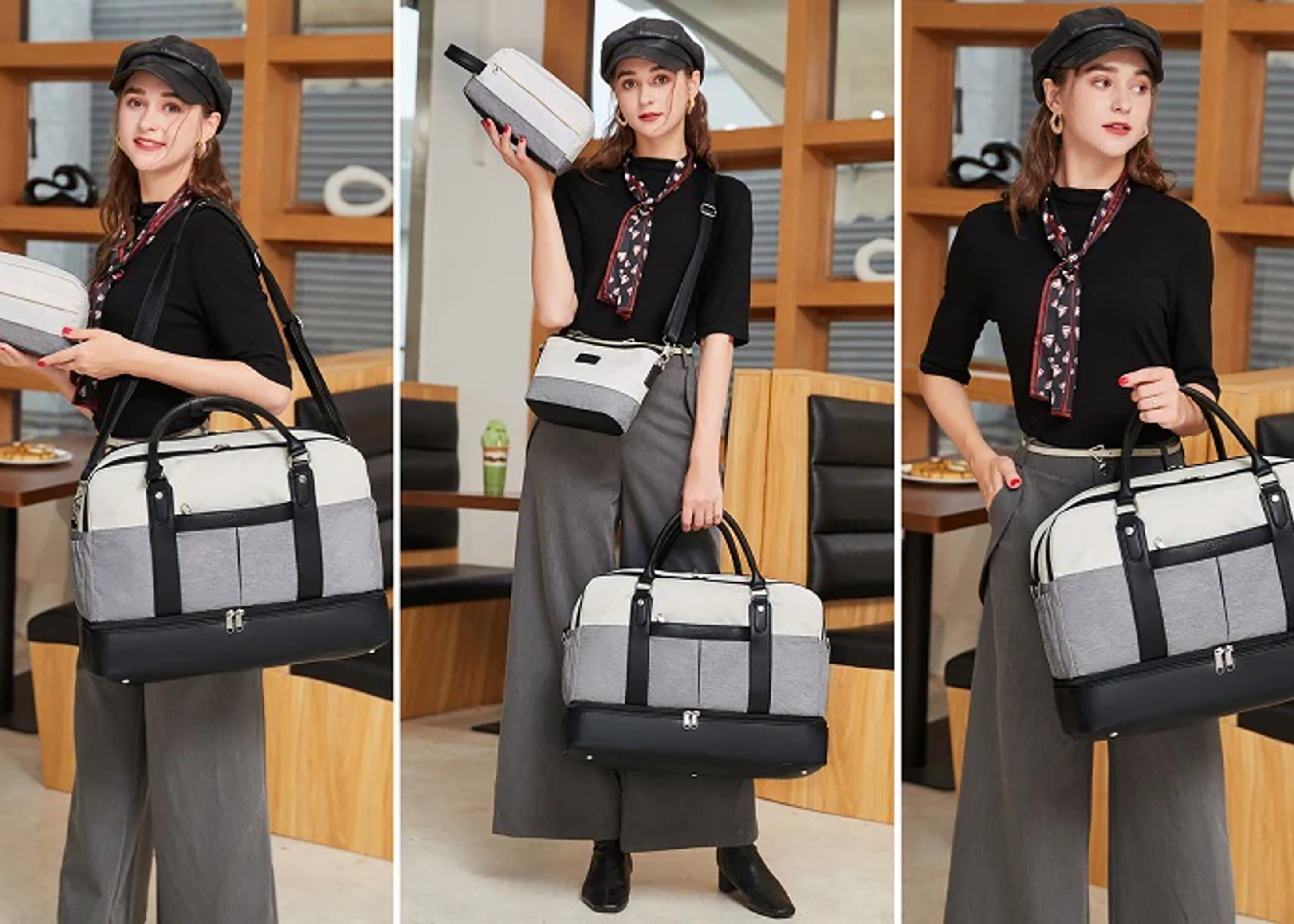 Weekender Bags Large Overnight Travel Duffel Bag for Women