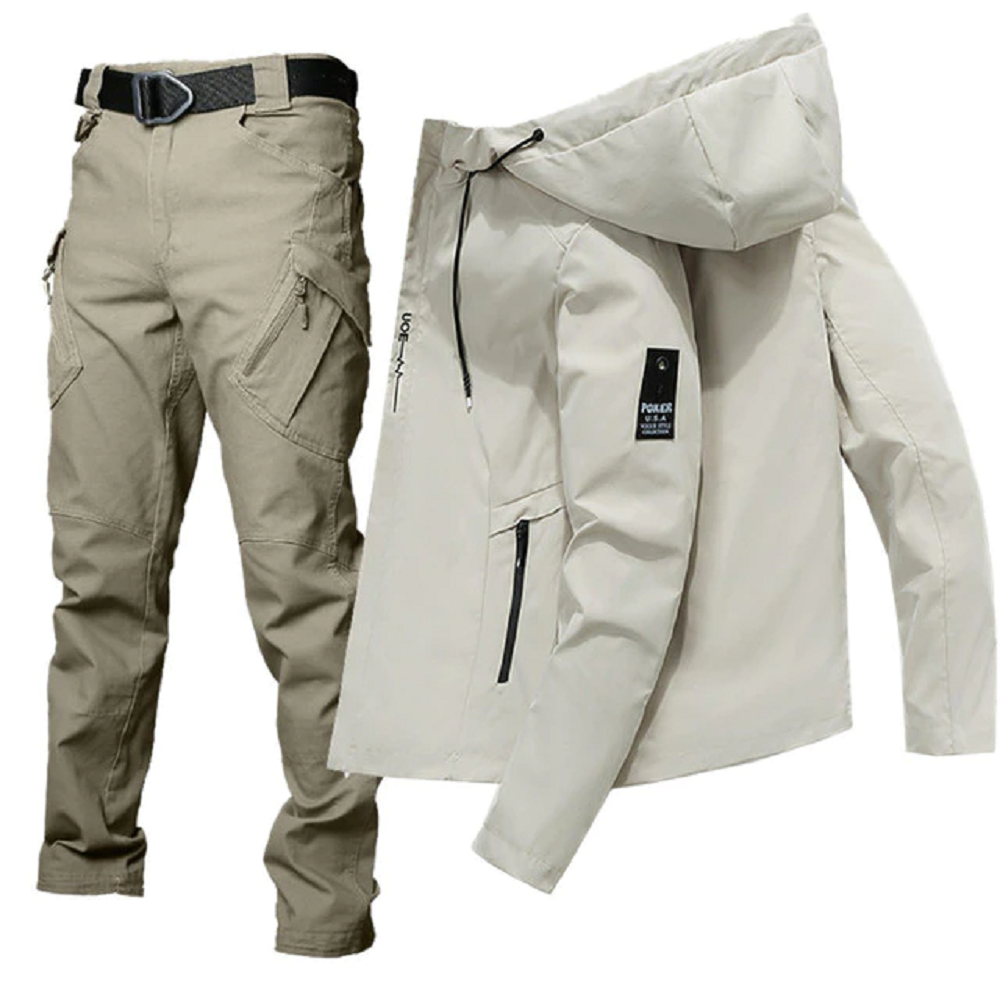 Men's Breathable Hoodie Windbreaker Adventure Suit