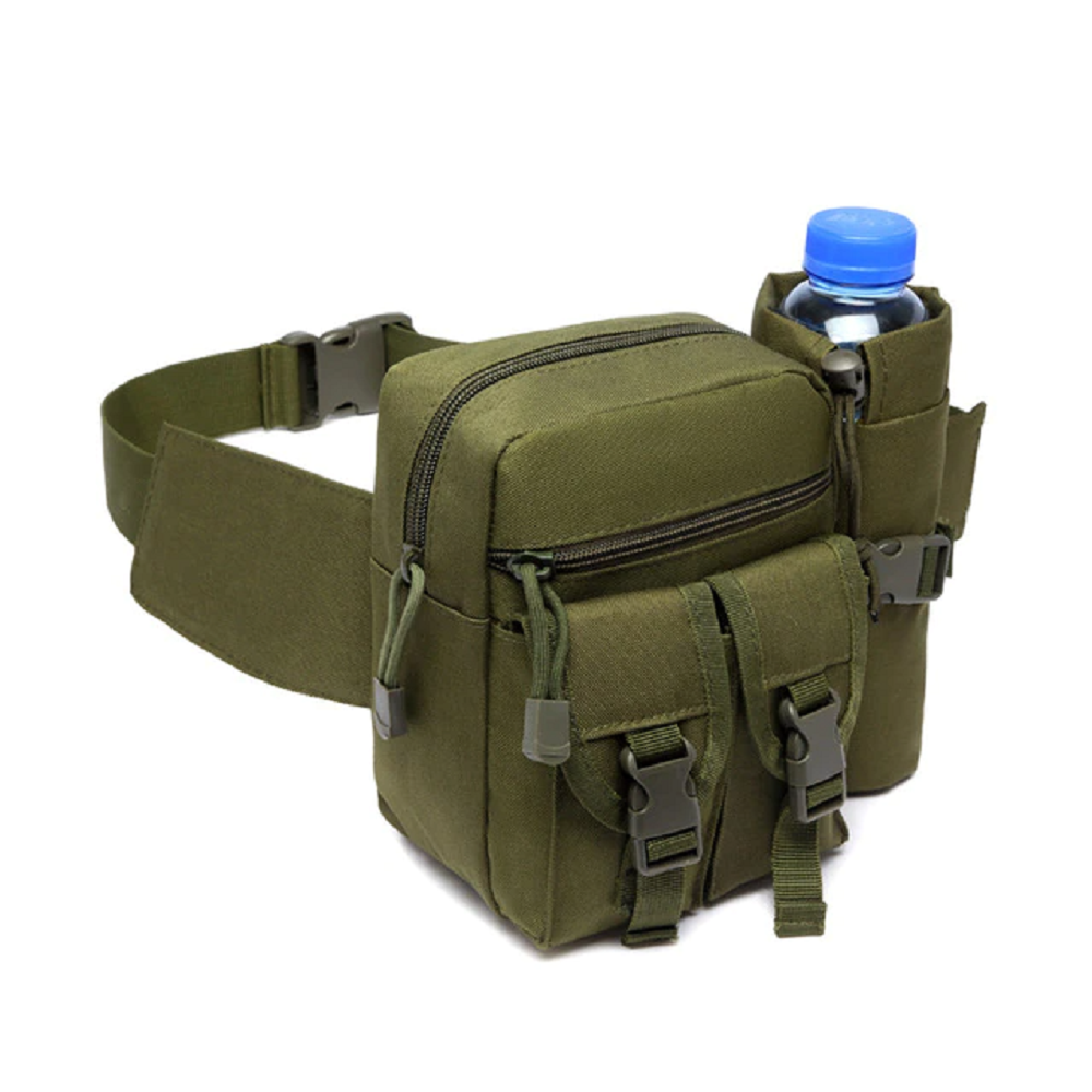 Tactical Waist Bag with Water Bottle Pocket Holder