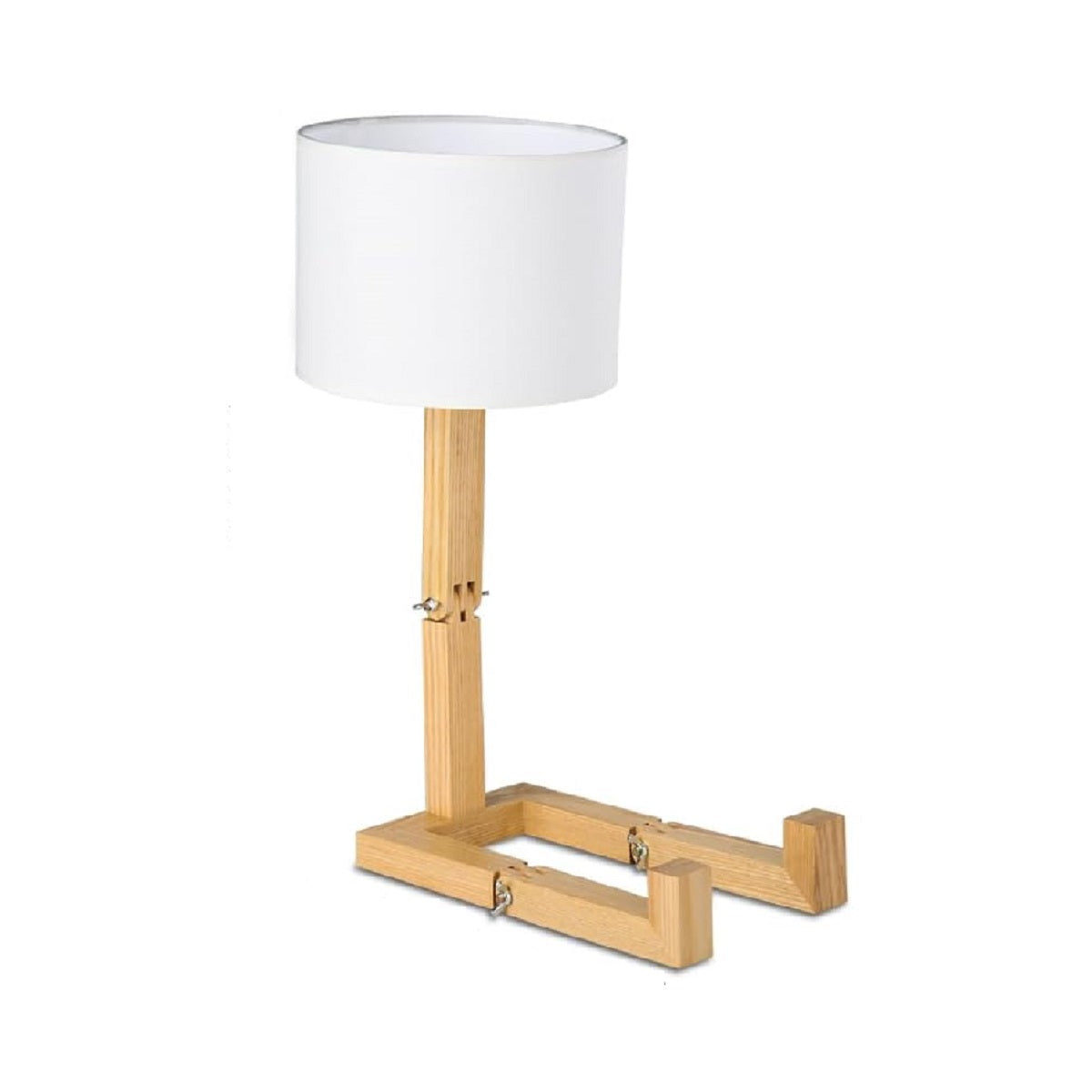 Robot Shape Wooden Table Lamp