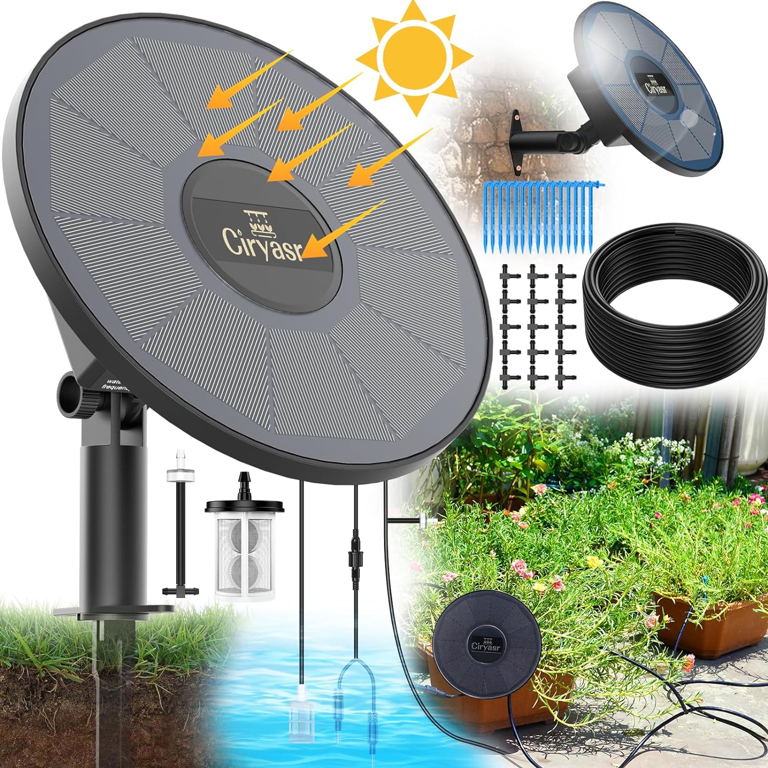 Solar Drip Irrigation Automatic Watering System