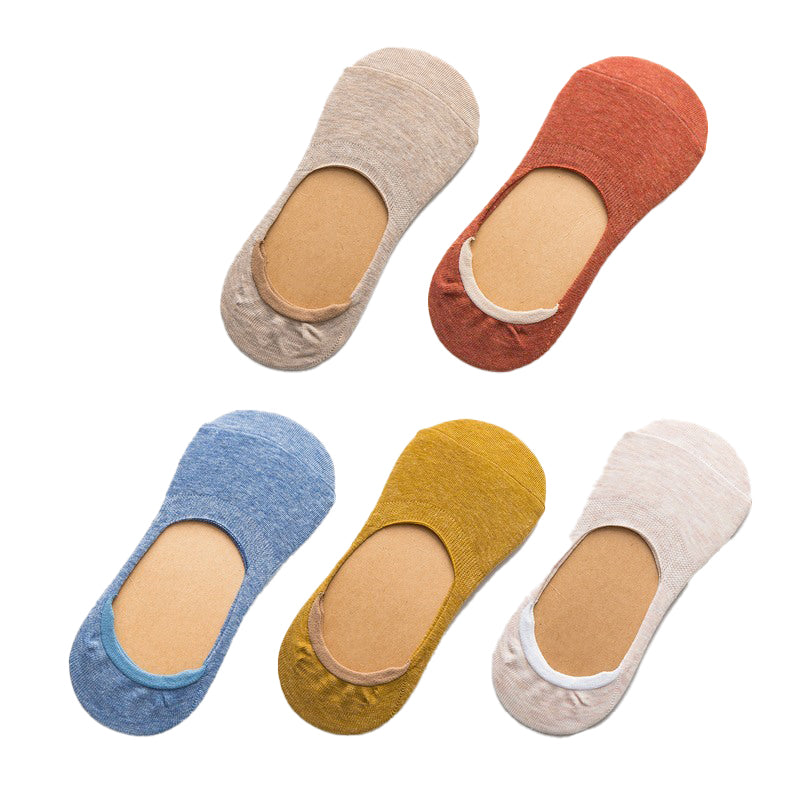 5 Pairs Women Cotton Low Cut Socks