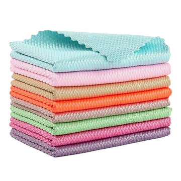 5 Pcs Kitchen Cleaning Towel Anti-Grease Wiping Rags