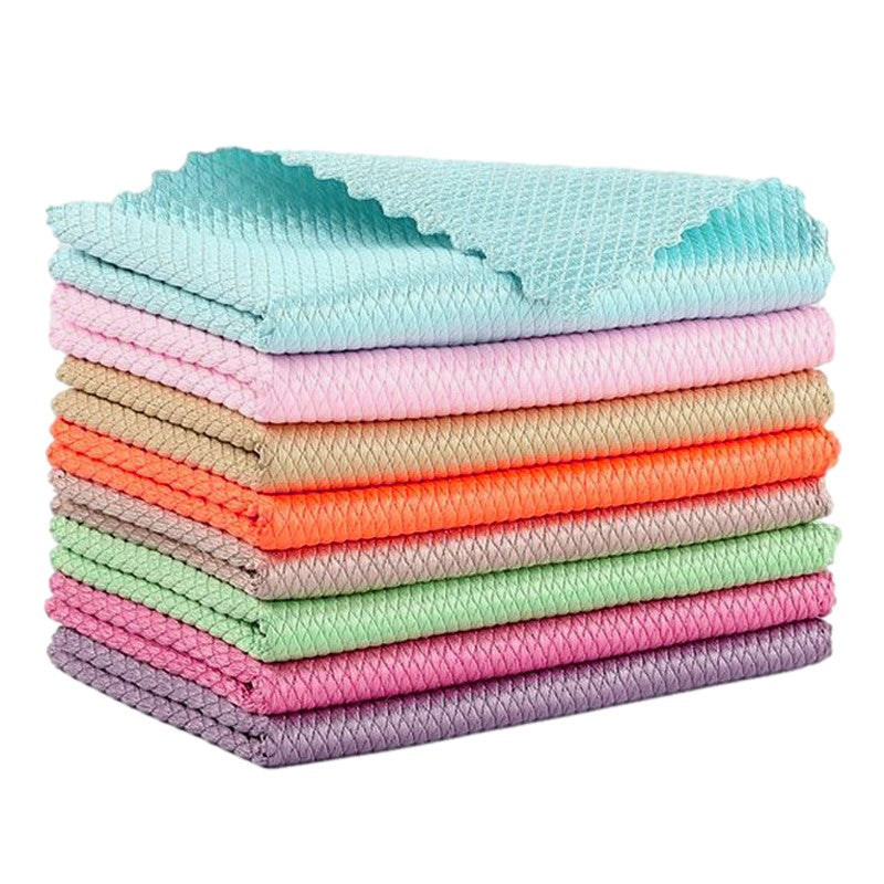 5 Pcs Kitchen Cleaning Towel Anti-Grease Wiping Rags