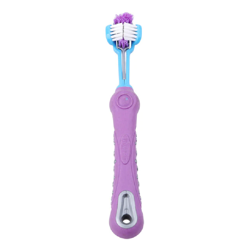 Three Sided Pet Toothbrush Dog Brush Tartar Teeth Care