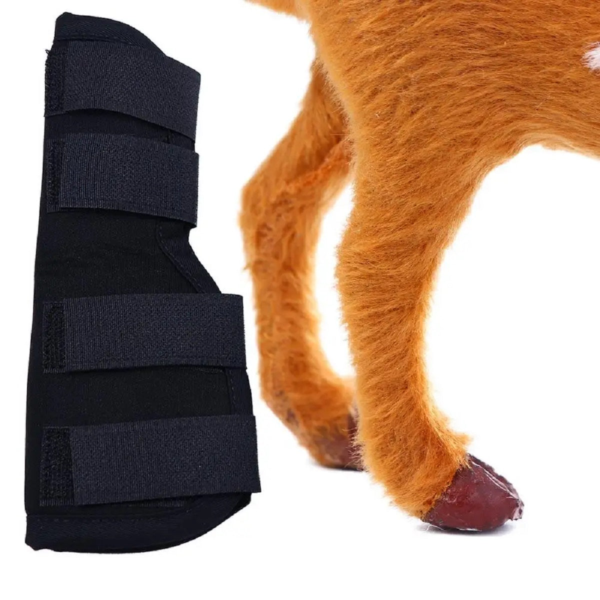 Dog Knee Brace Bandage Set - Rear Leg Joint Support Wrap