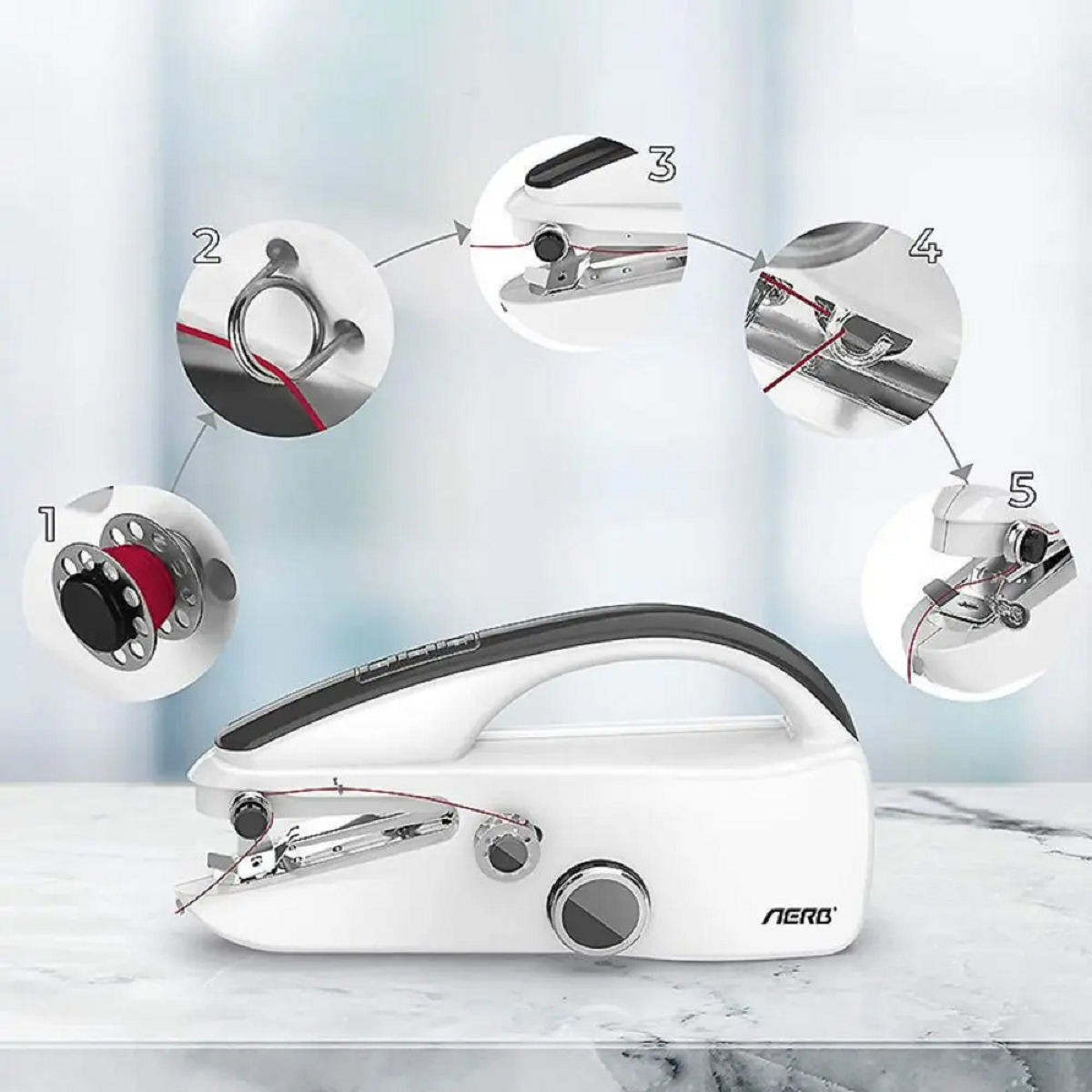 Mini Sewing Handheld Crafting Mending Machine