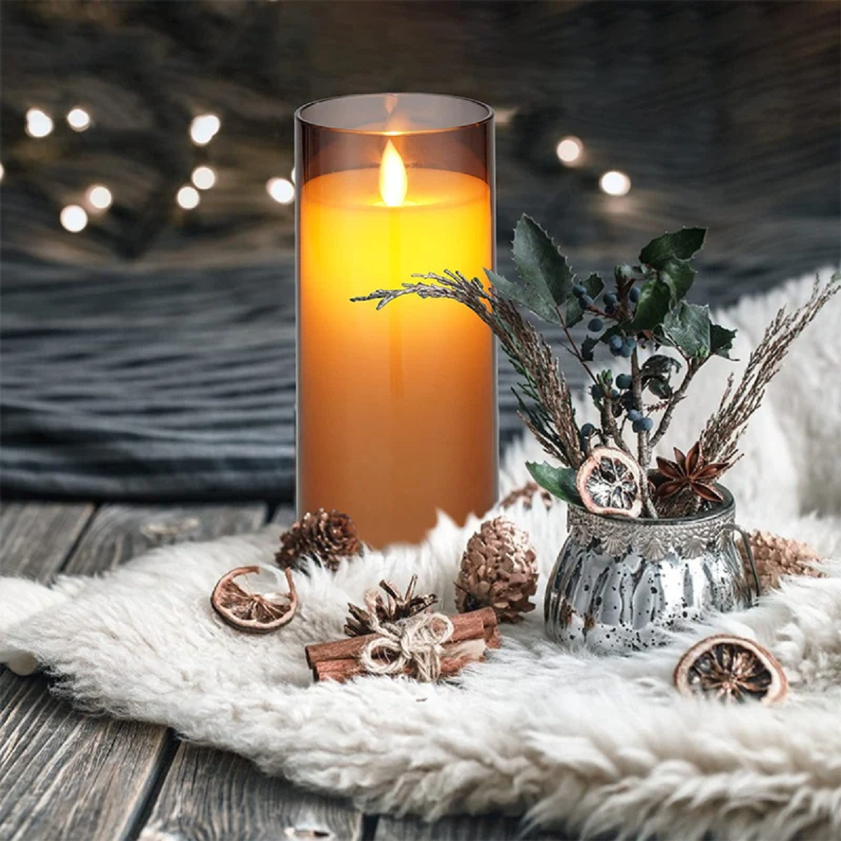 LED Flameless Candles Flickering with Timer and Remote Control