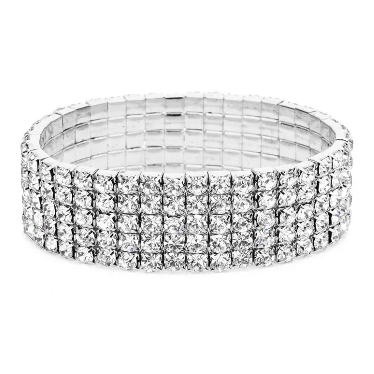 Silver Color Bracelet Anklet Ankle Chain Rhinestones Foot Jewelry