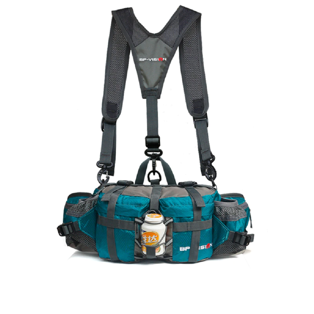 Waist Bag Waterproof Hiking Pack with Water Bottle Holder