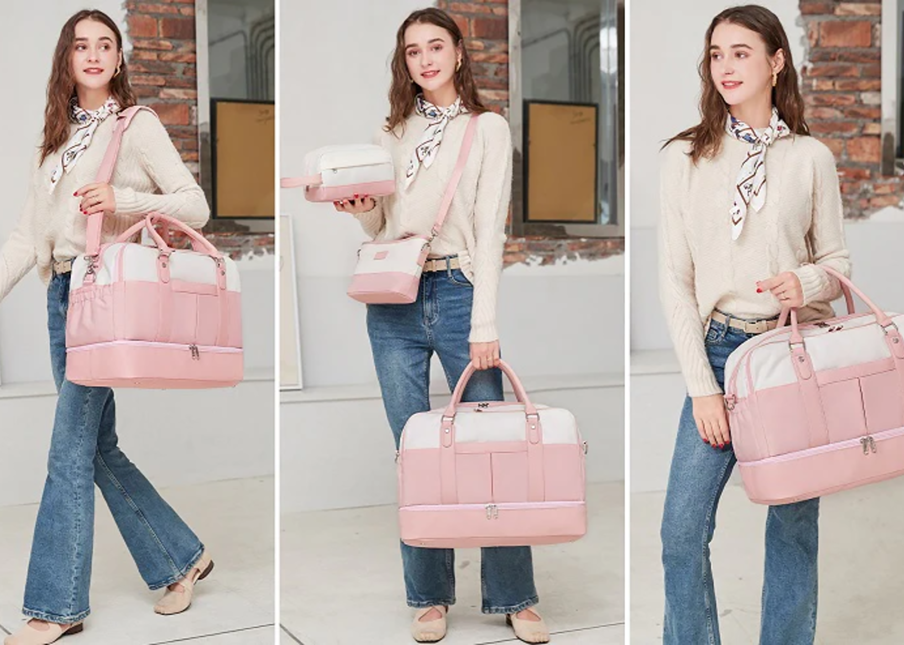 Weekender Bags Large Overnight Travel Duffel Bag for Women