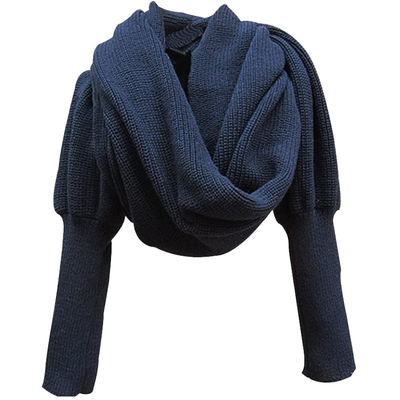 Multi-Use Knit Blanket Long Shawl Winter Warm Large Scarf