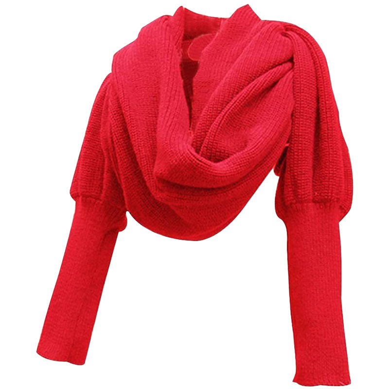 Multi-Use Knit Blanket Long Shawl Winter Warm Large Scarf