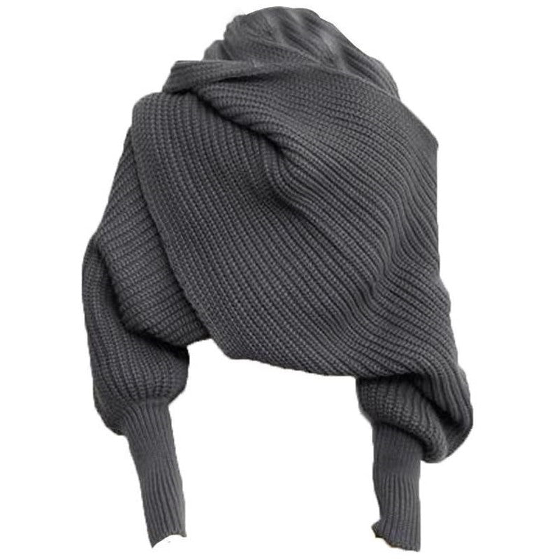 Multi-Use Knit Blanket Long Shawl Winter Warm Large Scarf