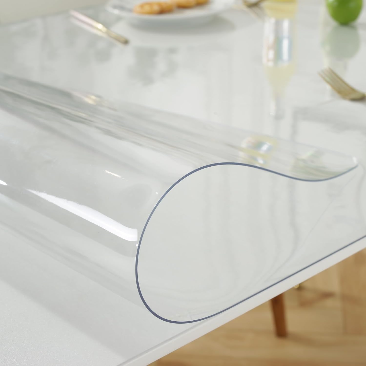 0.06 in PVC Transparent Table Mat - Heat and Scratch Resistant