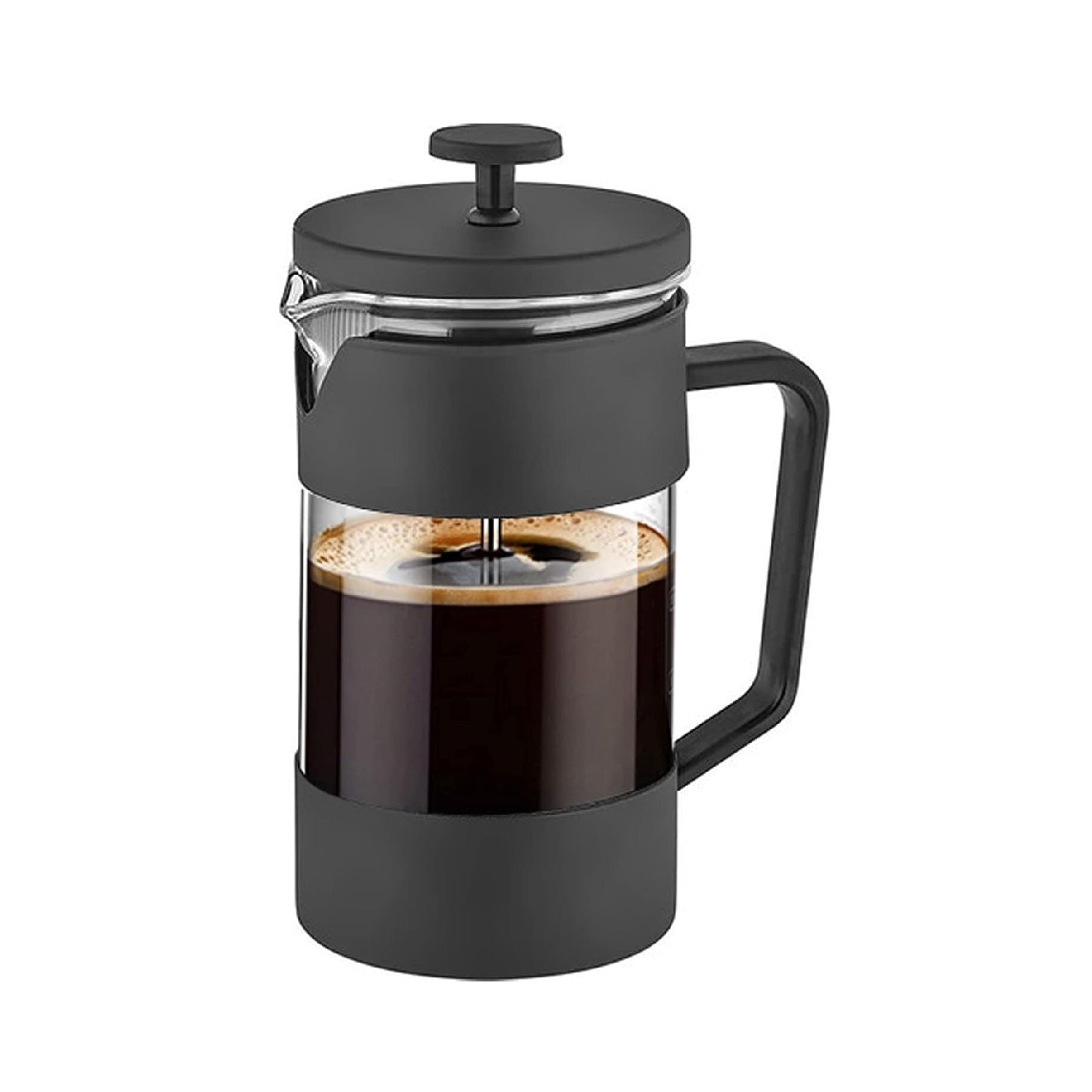 French Press Coffee Maker - Thick Borosilicate Glass Hand Brew Pot