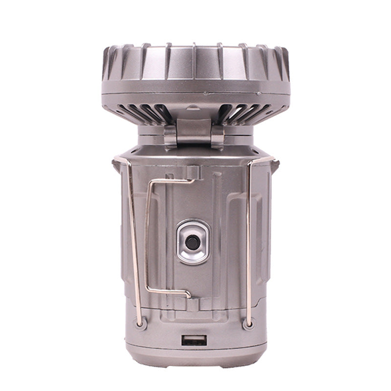 6 in 1 Portable Outdoor LED Camping Lantern with Fan