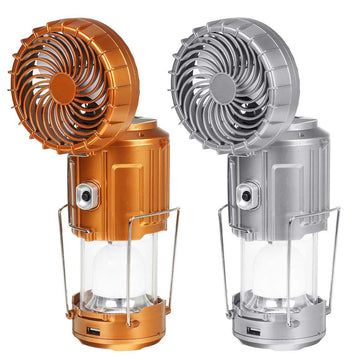 6 in 1 Portable Outdoor LED Camping Lantern with Fan