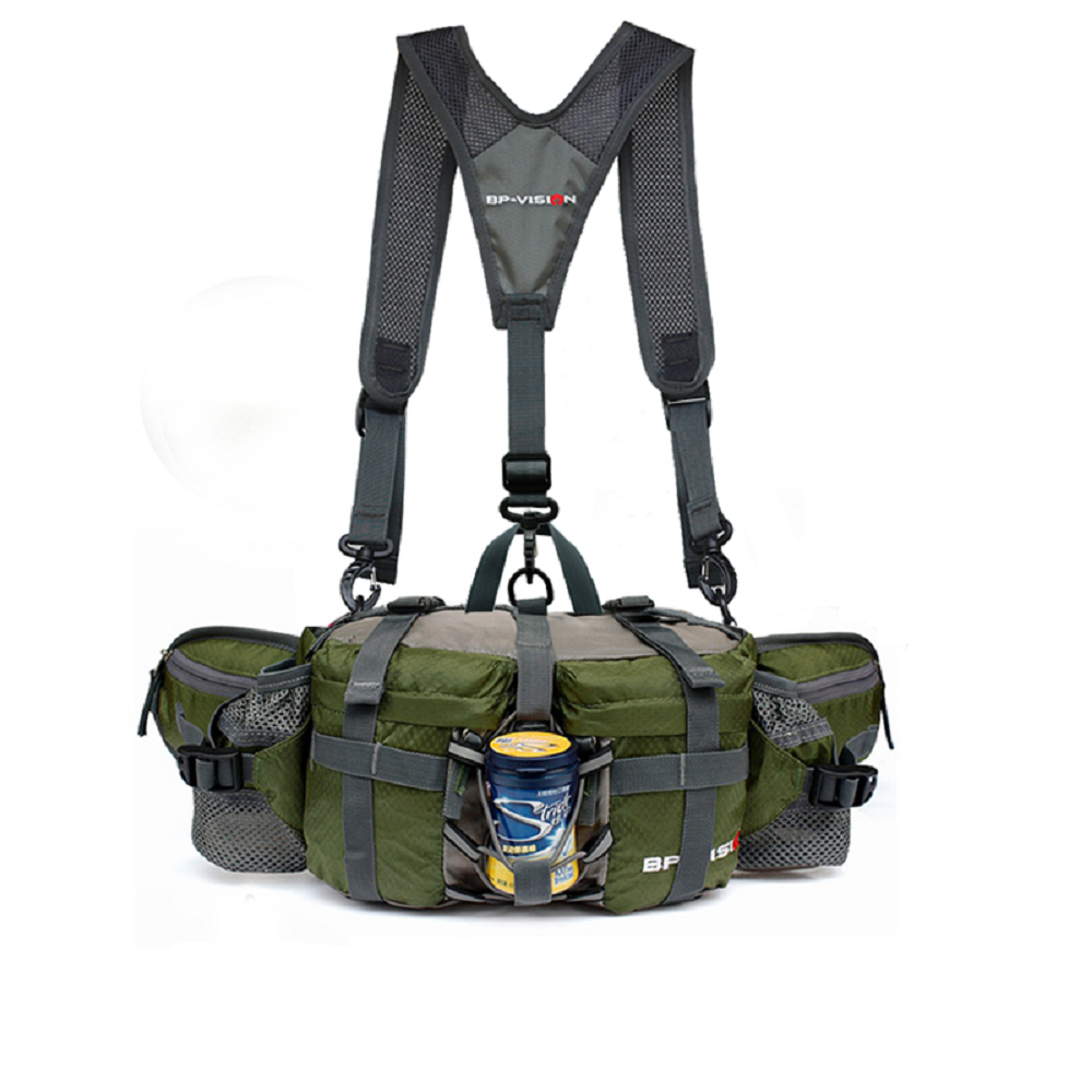 Waist Bag Waterproof Hiking Pack with Water Bottle Holder