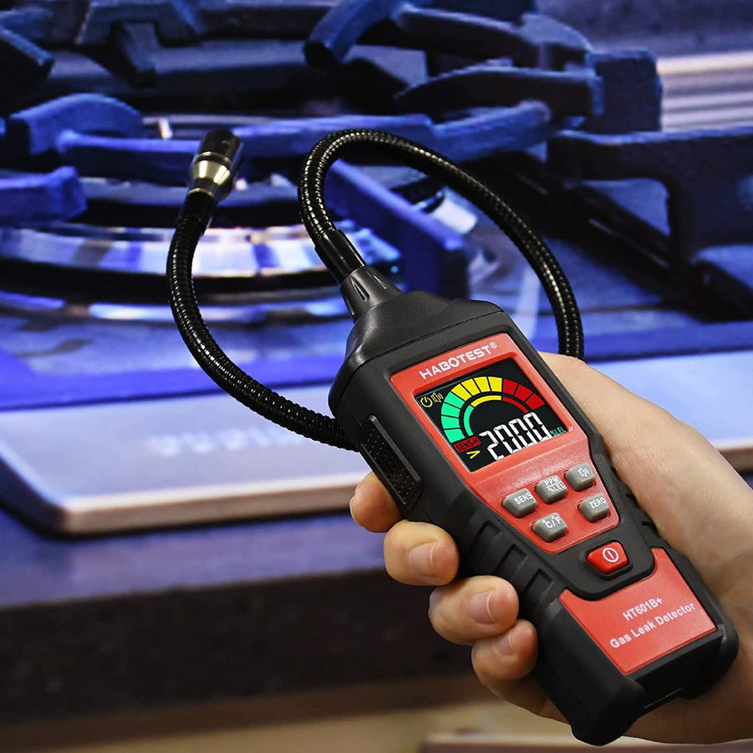 Portable Gas Leak Detector Monitor Tester