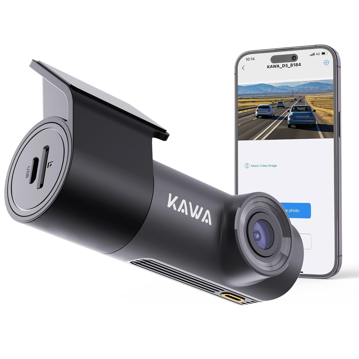 2K Dash Cam for Cars Dvr Control WiFi App Monitor