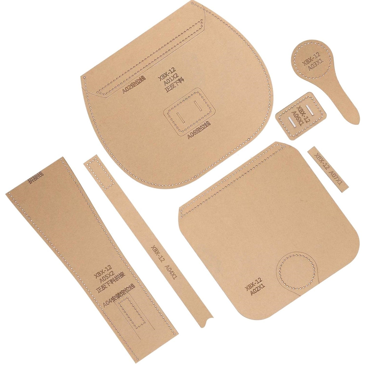 DIY Handbag Pattern Stencil Leather Template Kit for Bag