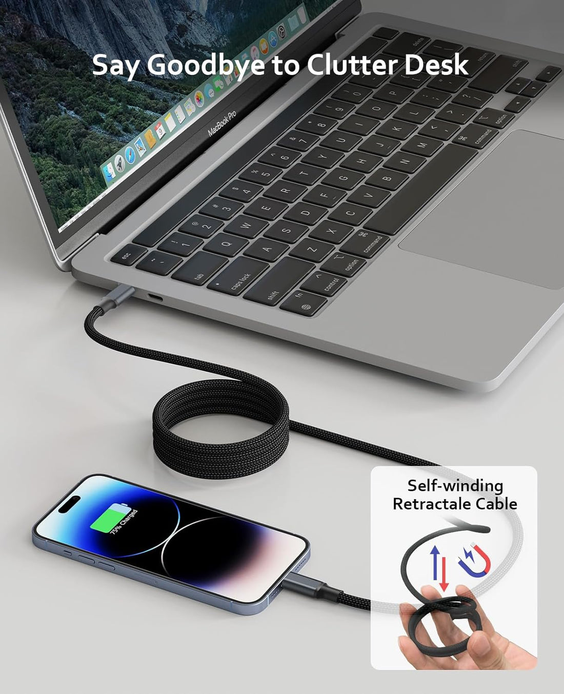 Magnetic USB C to Type Charger Cable