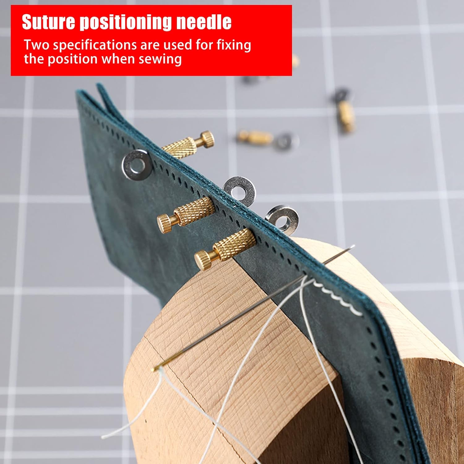 14 Pcs Leather Suture Positioning Needles