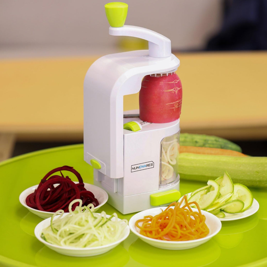 4-In-1 Rotating Blade Vegetable Spiralizer Noodle Maker