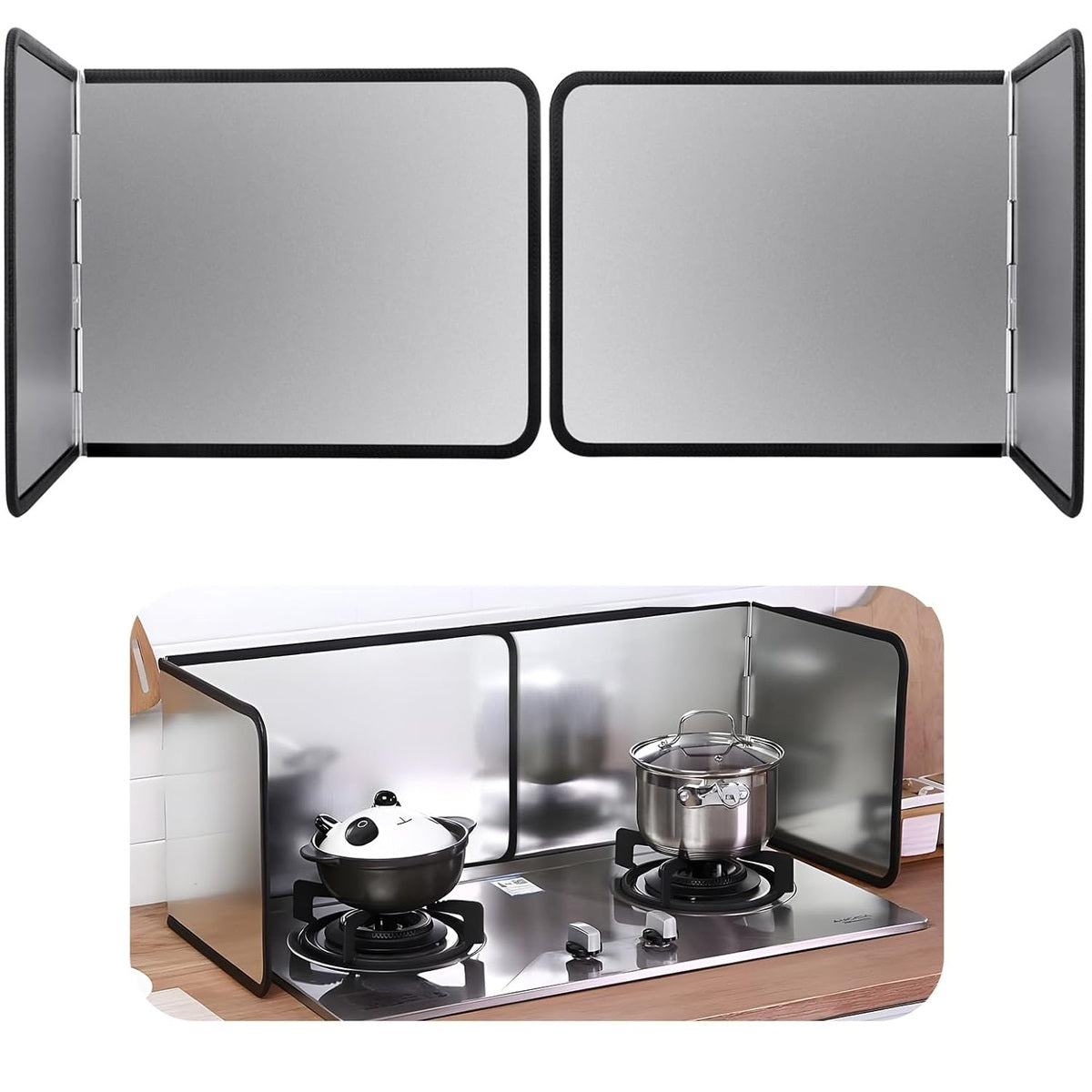 Oil Splatter Guard - Stainless Steel Grease Screen for Frying and Stove