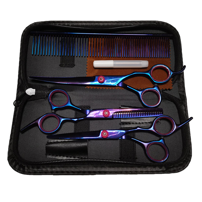 Dog Grooming Scissors Colorful Pet Trimming Set