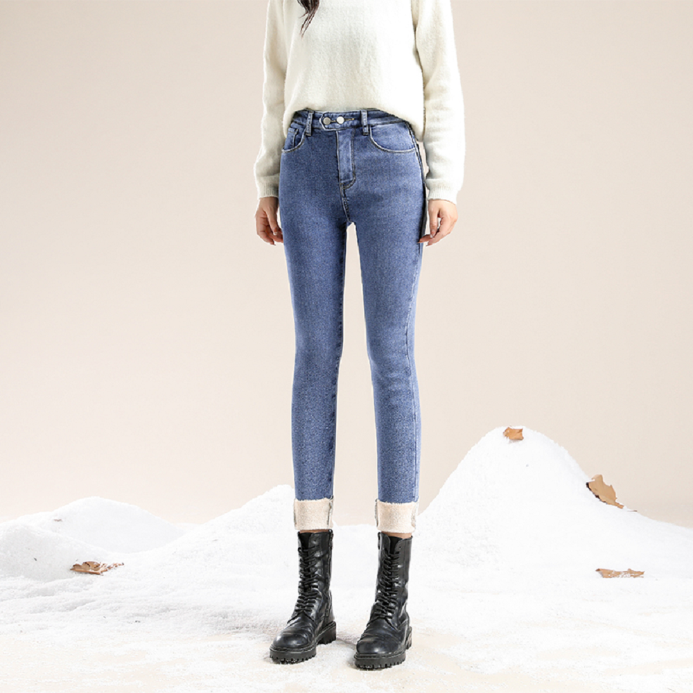 Women's Winter Jeans Thick Skinny Pants