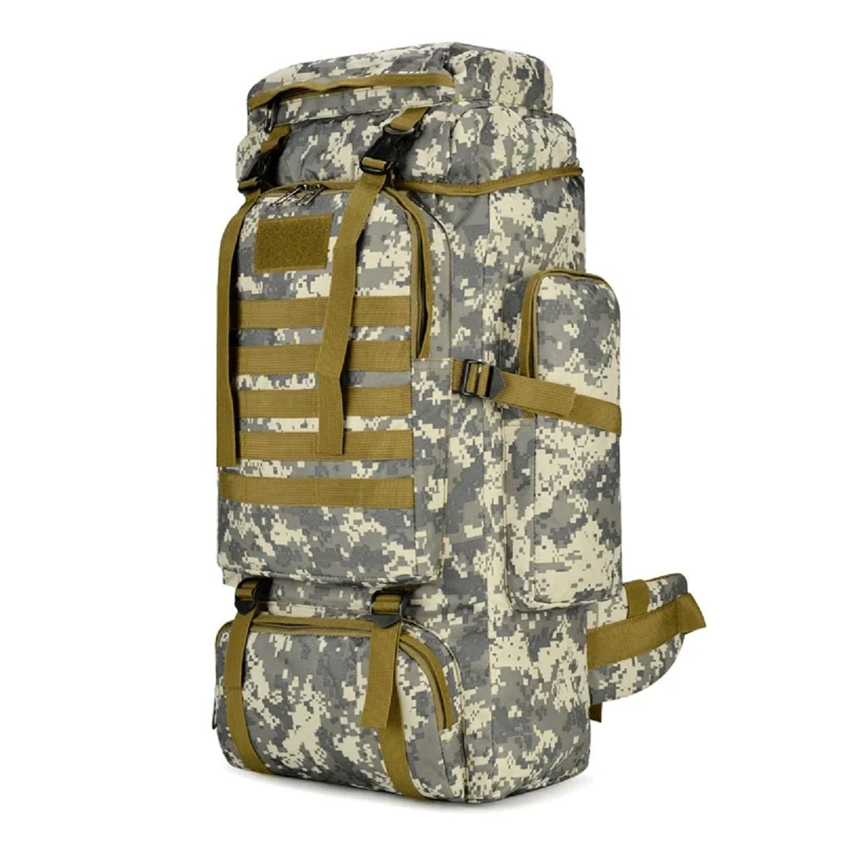 Mountaineering Tactical Hiking Backpack - Large Outdoor Travel And Climbing Bag