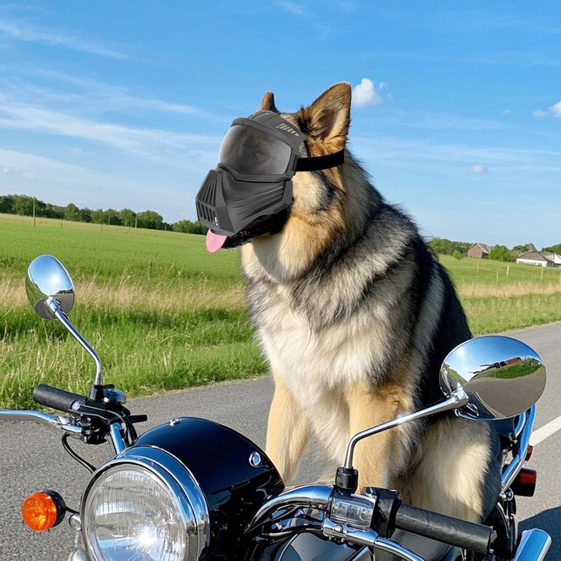 Pro Dog Goggles - Full-Face Tactical Sunglasses for Large Breeds Anti-Uv and Windproof