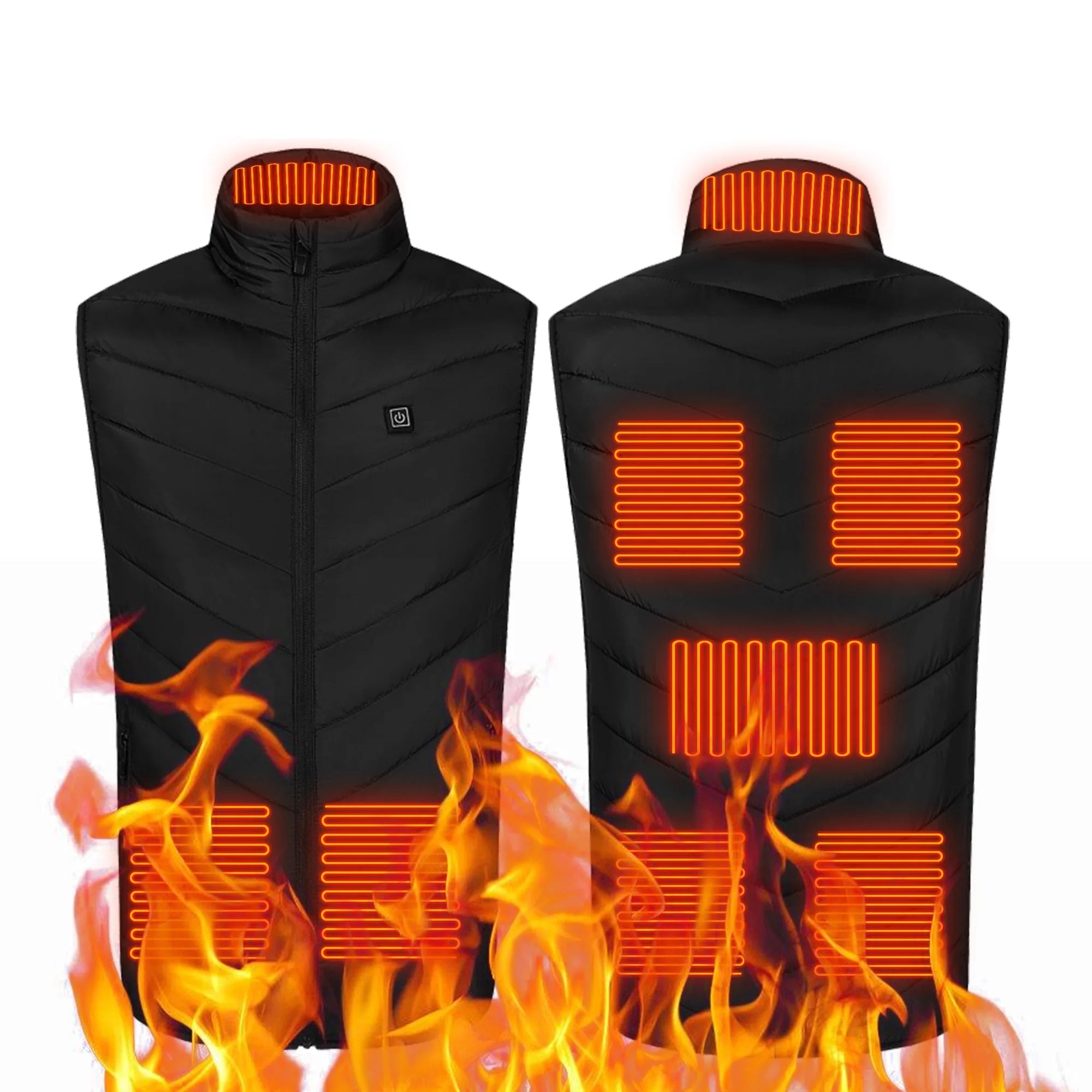 USB Heated Jacket Vest - Winter Electric Thermal Wear for Men and Women