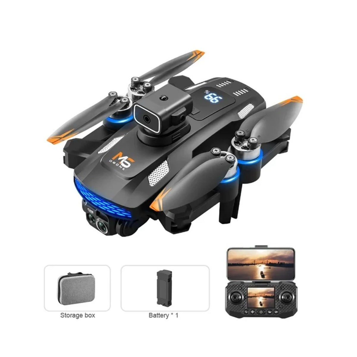 Professional 8K Drone - 5G WiFi FPV Quadcopter with Screen Remote and Obstacle Avoidance