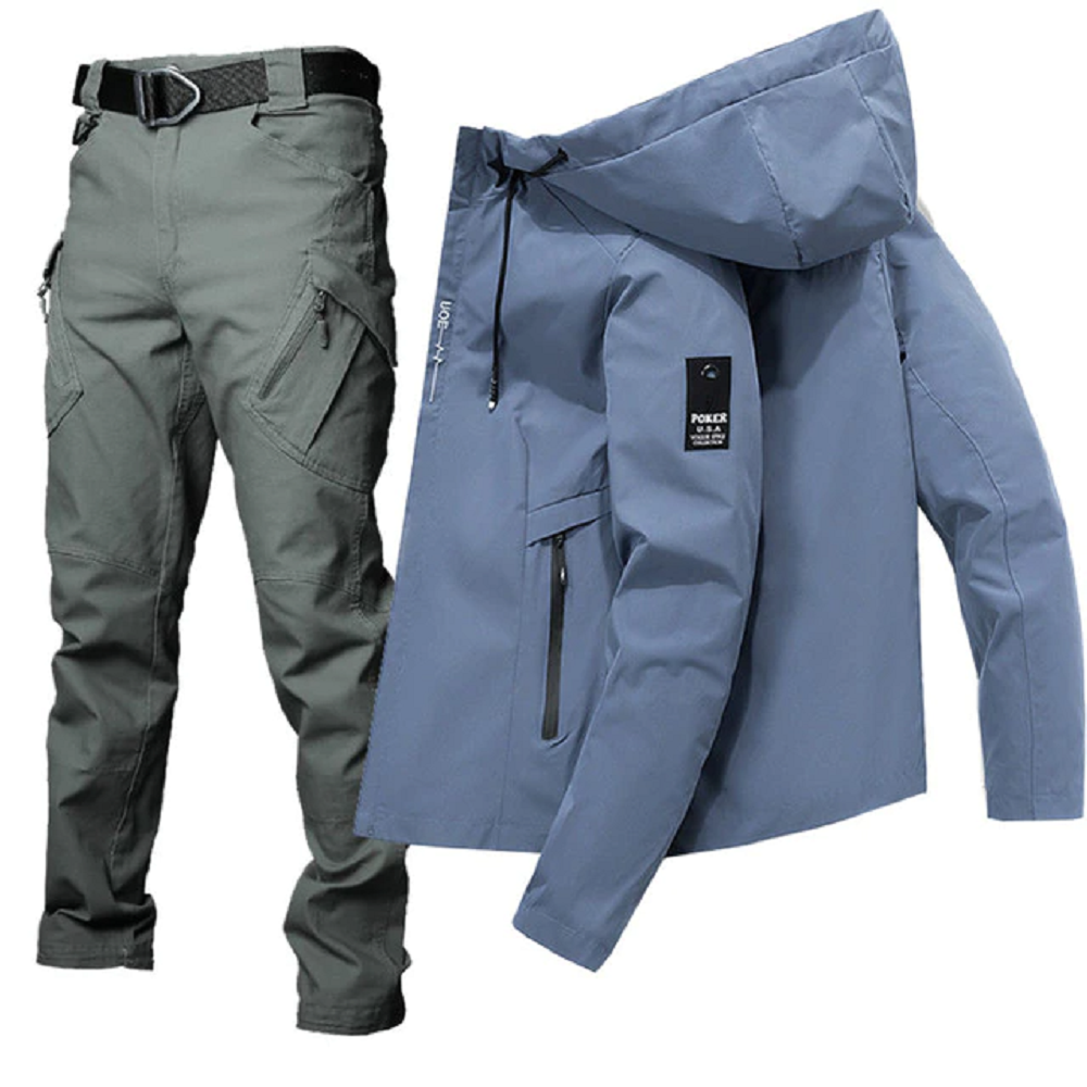 Men's Breathable Hoodie Windbreaker Adventure Suit